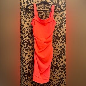 SHOSHANNA 'Trilby' Ruched Crepe Sheath Party Dress 0